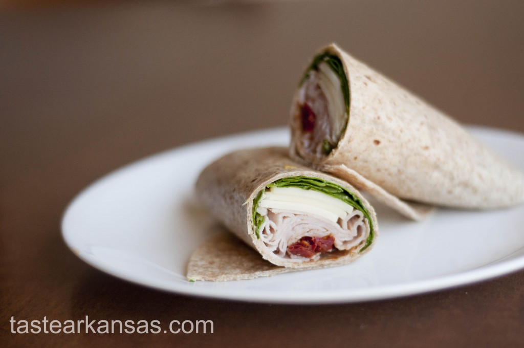 Spinach and Sundried Tomato Turkey Wrap Taste of Arkansas