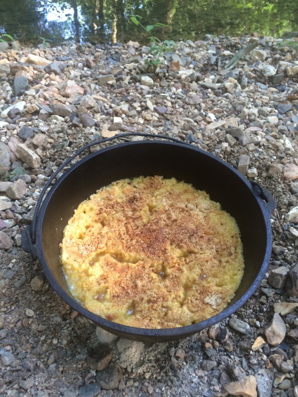 Dutch Oven Peach Cobbler Taste of Arkansas